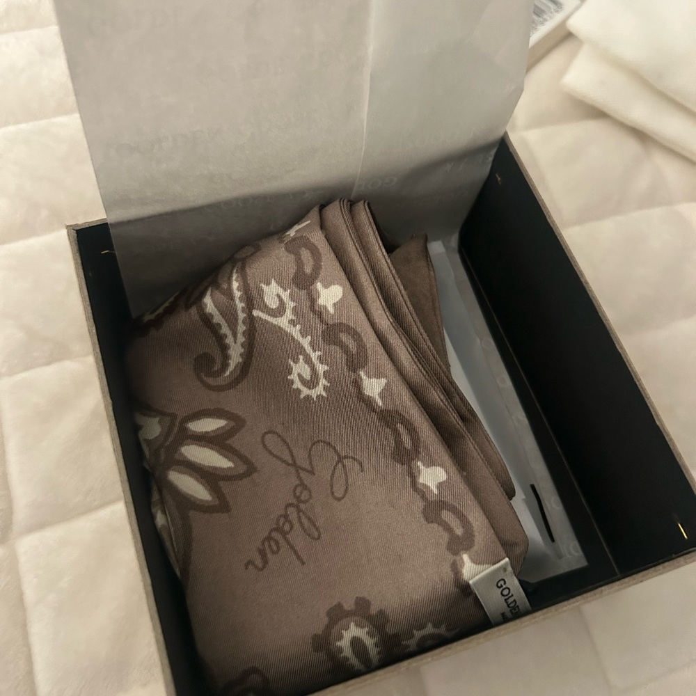 Golden Goose Brown and Cream Scarf